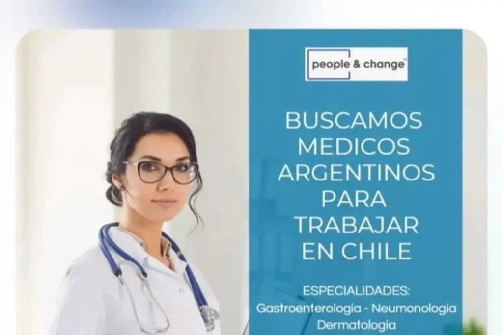 Buscan médicos argentinos en Chile.