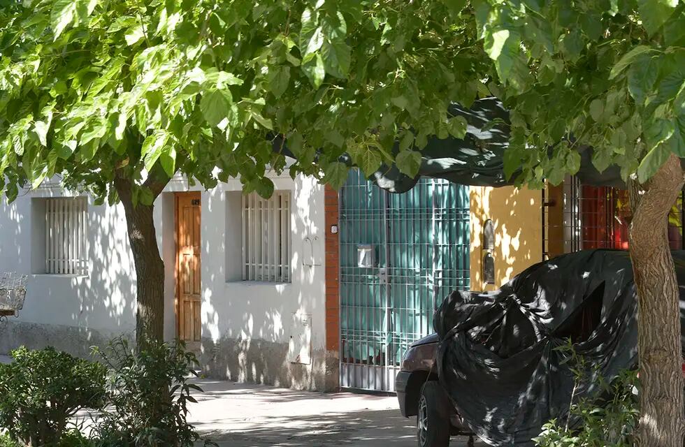 Imagen de la vivienda de Mariana Domínguez, que falleció por el impacto de una bala perdida.
Foto: Orlando Pelichotti