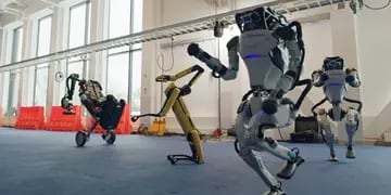 robots de Boston Dynamics bailando