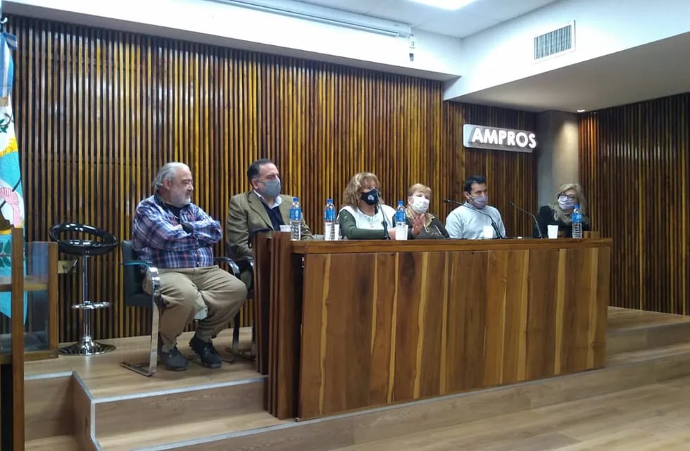 Representantes de gremios estatales brindaron una conferencia de prensa en AMPROS