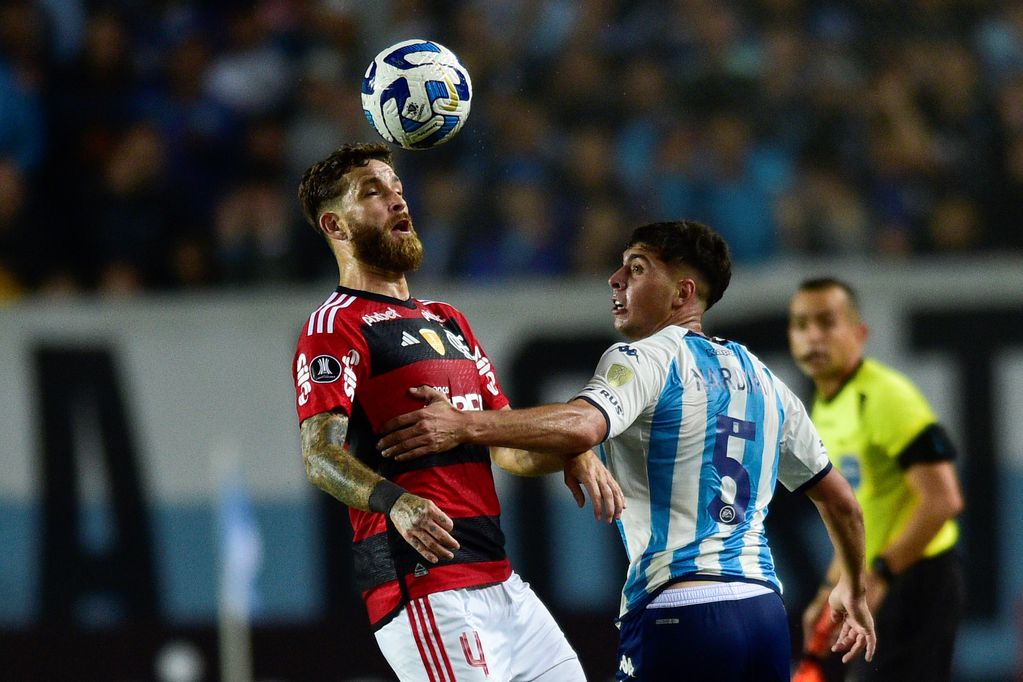 Racing igualó 1-1 con Flamengo en Avellaneda por la Copa Libertadores. (AP)