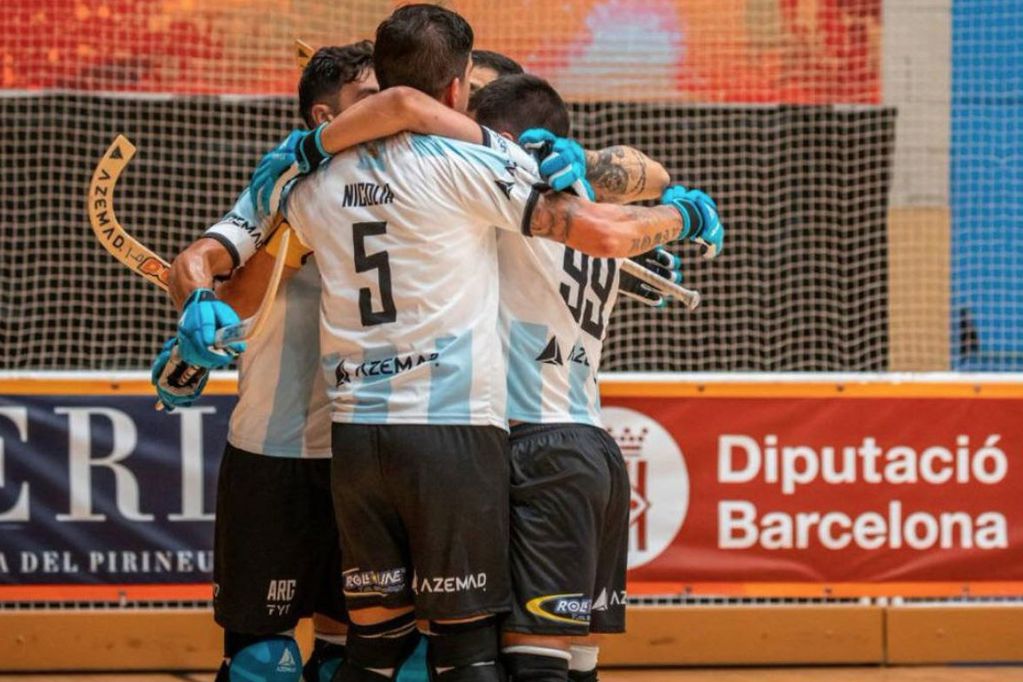 Argentina goleó y ganó el grupo B del Mundial masculino de hockey sobre patines