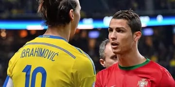 Ibrahimovic no quiso comparar el espectacular tanto de Ronaldo, aunque lo felicitó. Mirá las dos obras de arte. 