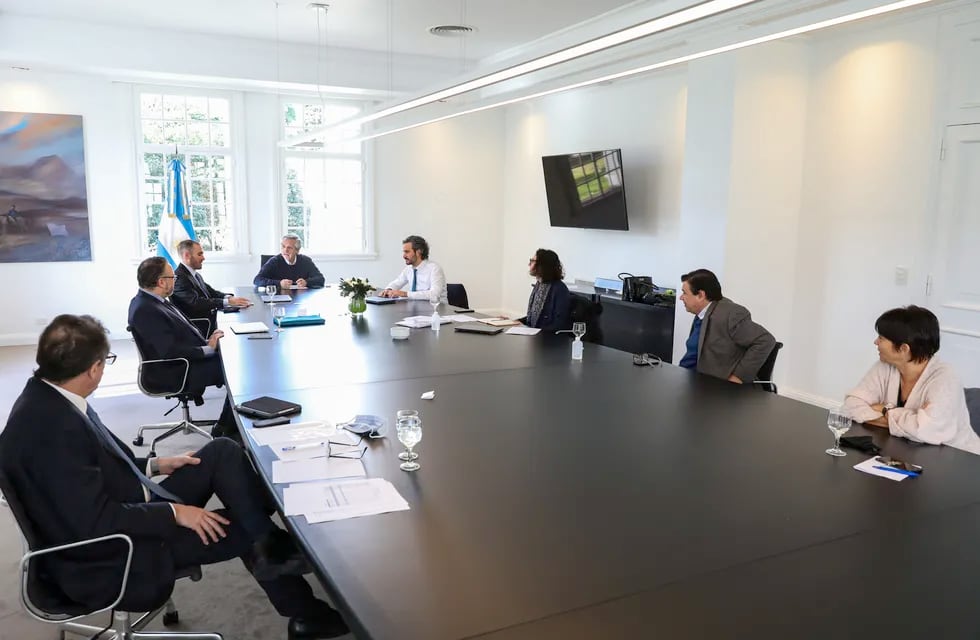 El presidente Alberto Fernández encabezó esta mañana en la residencia de Olivos una reunión del gabinete económico / Gentileza