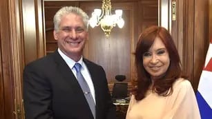 Cristina Kirchner y Díaz Canel