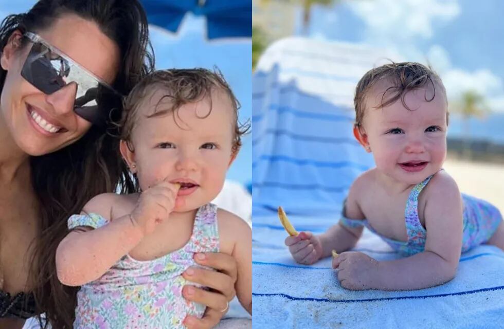 Carolina Ardohain publicó un video con su bebita desde Miami