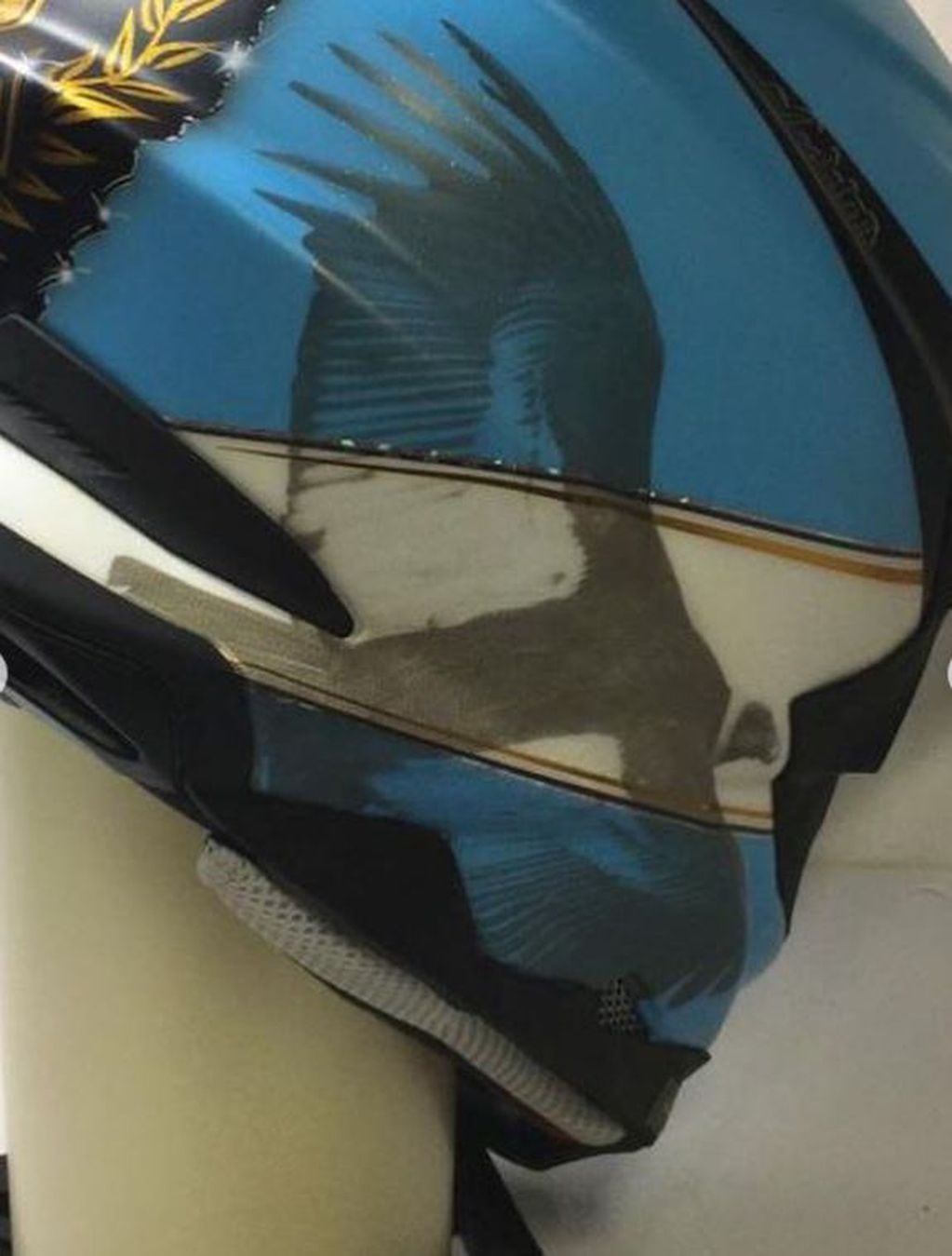 "Águila guerrera", en el casco de Andújar.