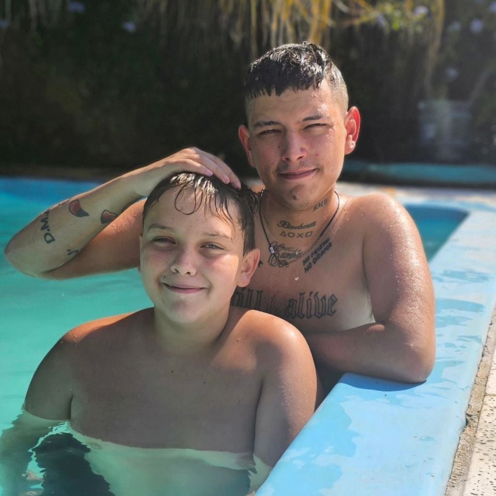 Thiago, el hijo de Nazarena Vélez y Fabián Rodríguez. Gentileza Instagram.