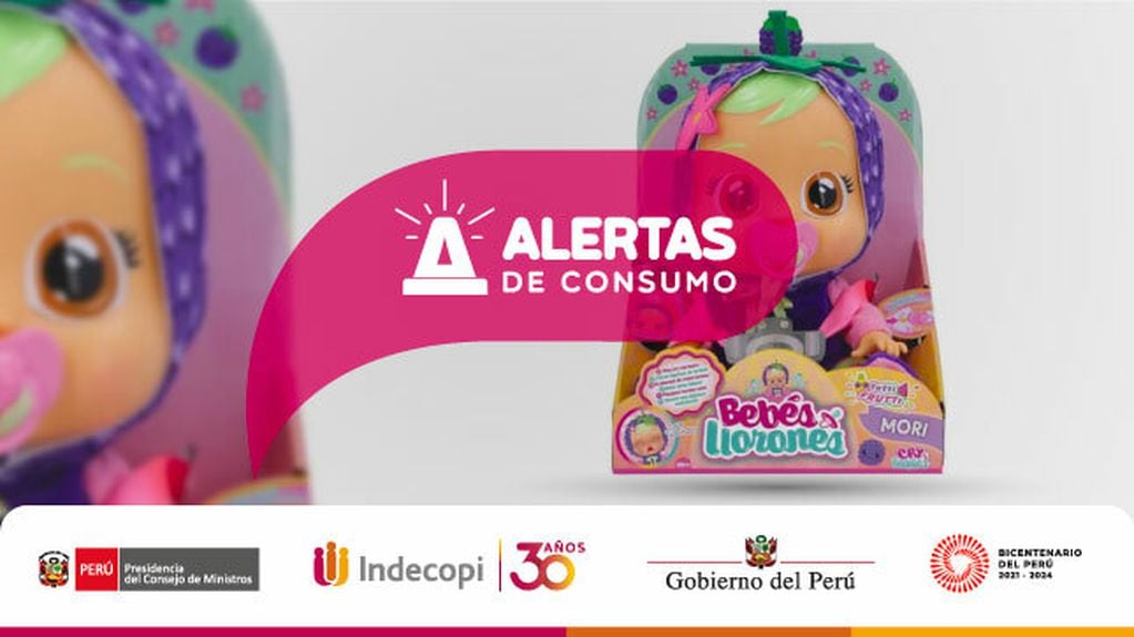 El Indecopi alertó a la ciudadanía peruana sobre un lote de los juguetes ‘Bebés llorones’. Foto: Gobierno de Perú