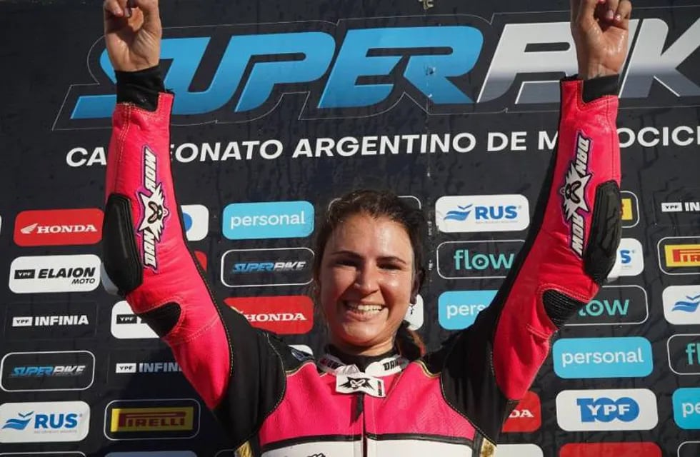 La piloto uruguaya quedará en los libros de historia del Superbike Argentino.