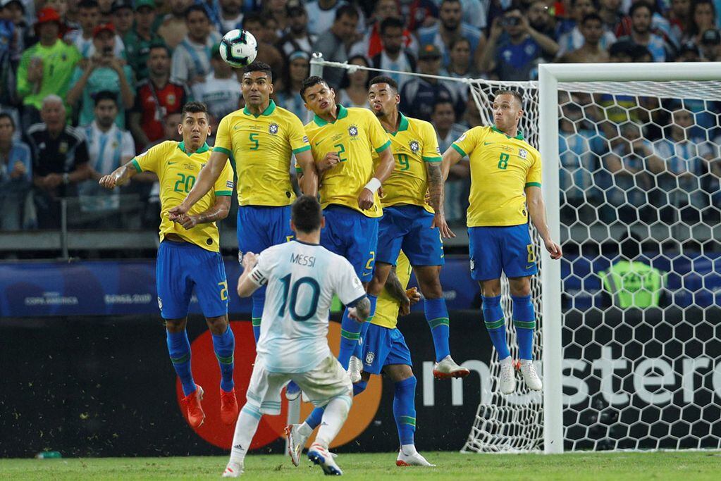 El último partido que perdió la Selección Argentina fue en las semifinales de la Copa América 2019 ante Brasil en Belo Horizonte, en 2019. (AP)