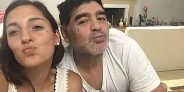 Jana Maradona compartió un video inédito de su padre