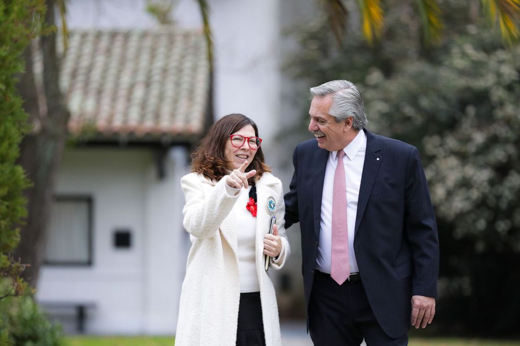 Silvina Batakis tuvo su primera reunión con Alberto Fernández. - Foto Presidencia