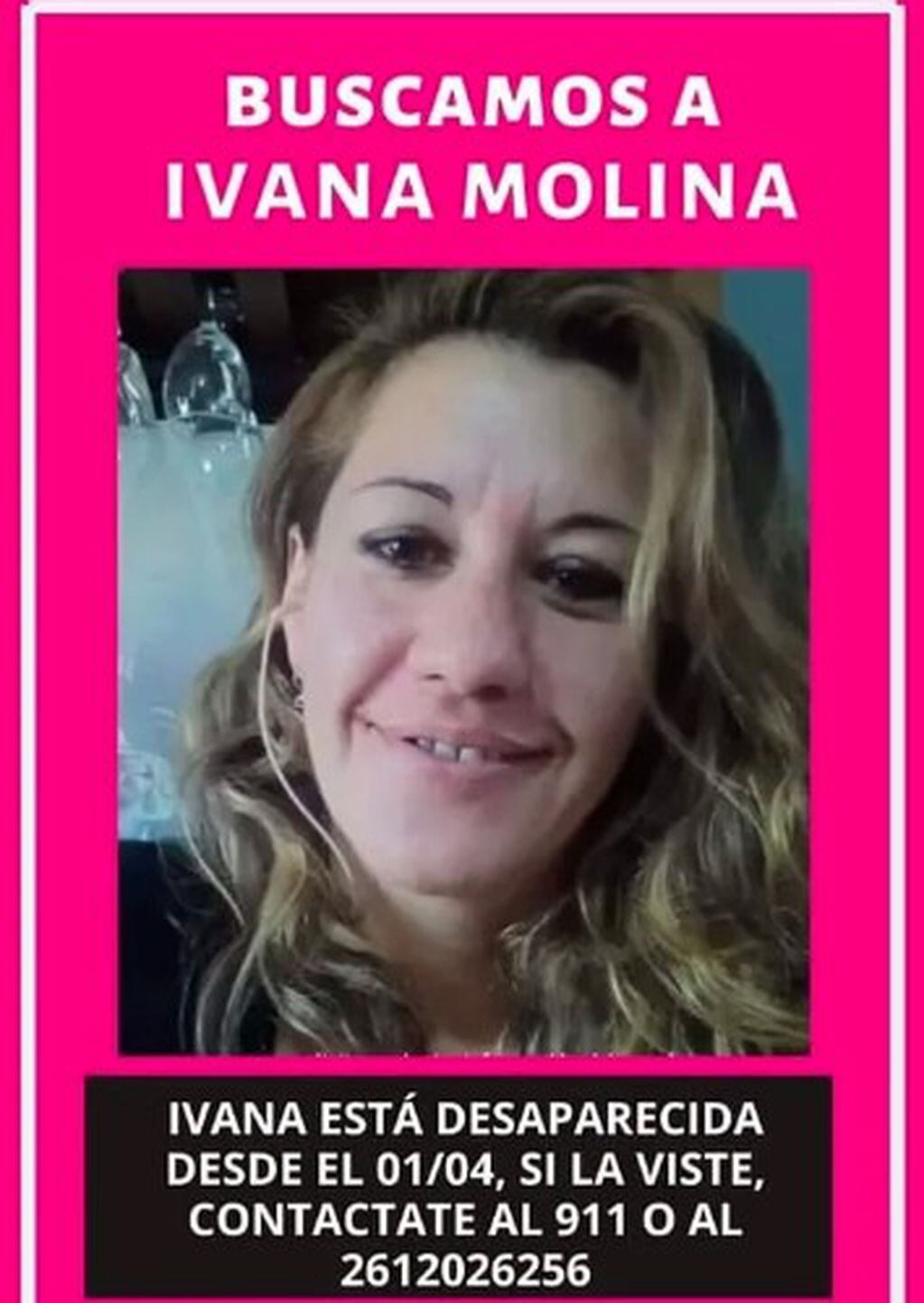 Piden ayuda en redes para encontrar a Ivana Molina.