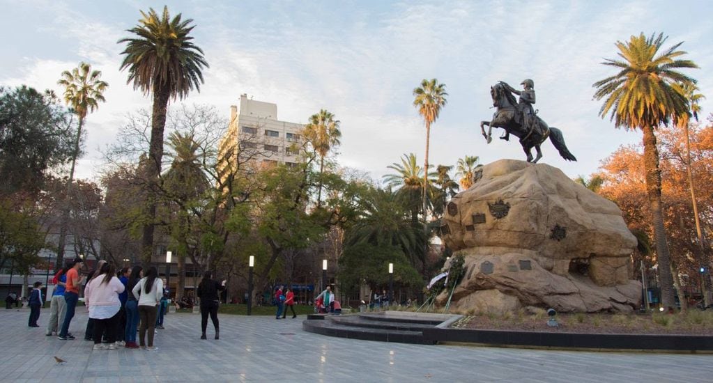 La plaza San Martín, uno de los cuatro espacios de la nueva ciudad.