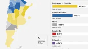 Mapa de argentina tras las elecciones legislativas 2021