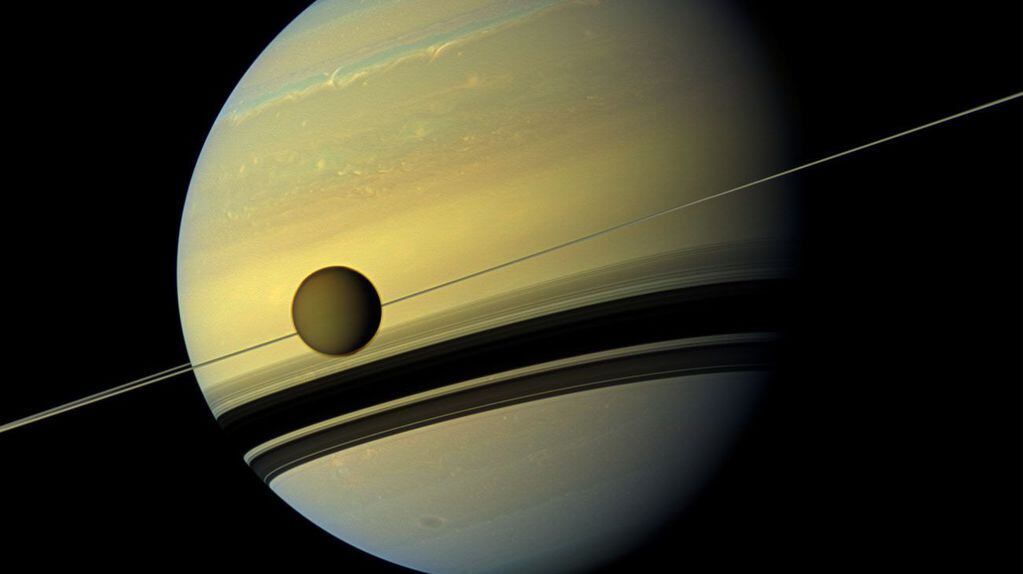 Titán, una de las lunas de Saturno