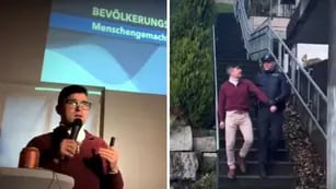 Video: la policía de suiza detuvo a un político de extrema derecha mientras daba un discurso