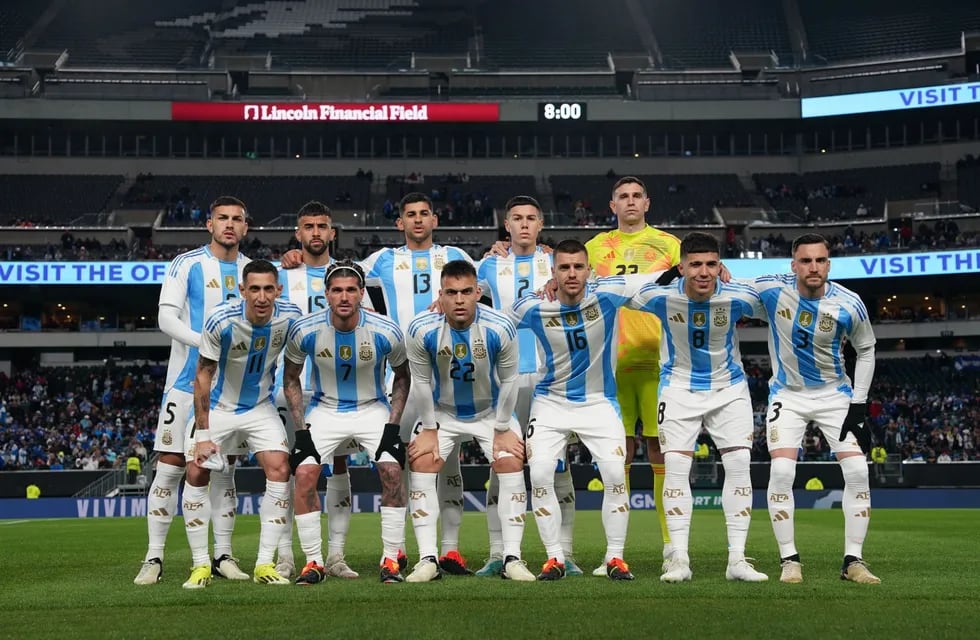 La formación de la selección argentina ante El Salvador. (AFA).