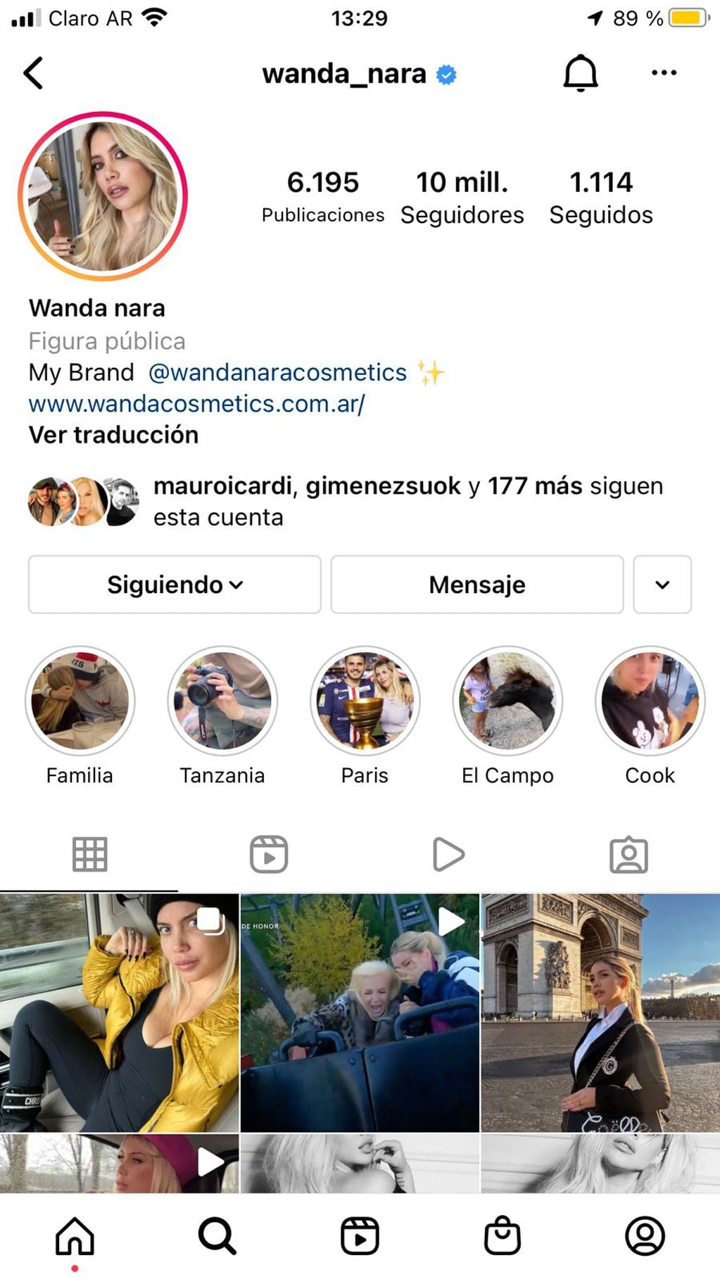 Wanda Nara se sacó el apellido Icardi de Instagram.