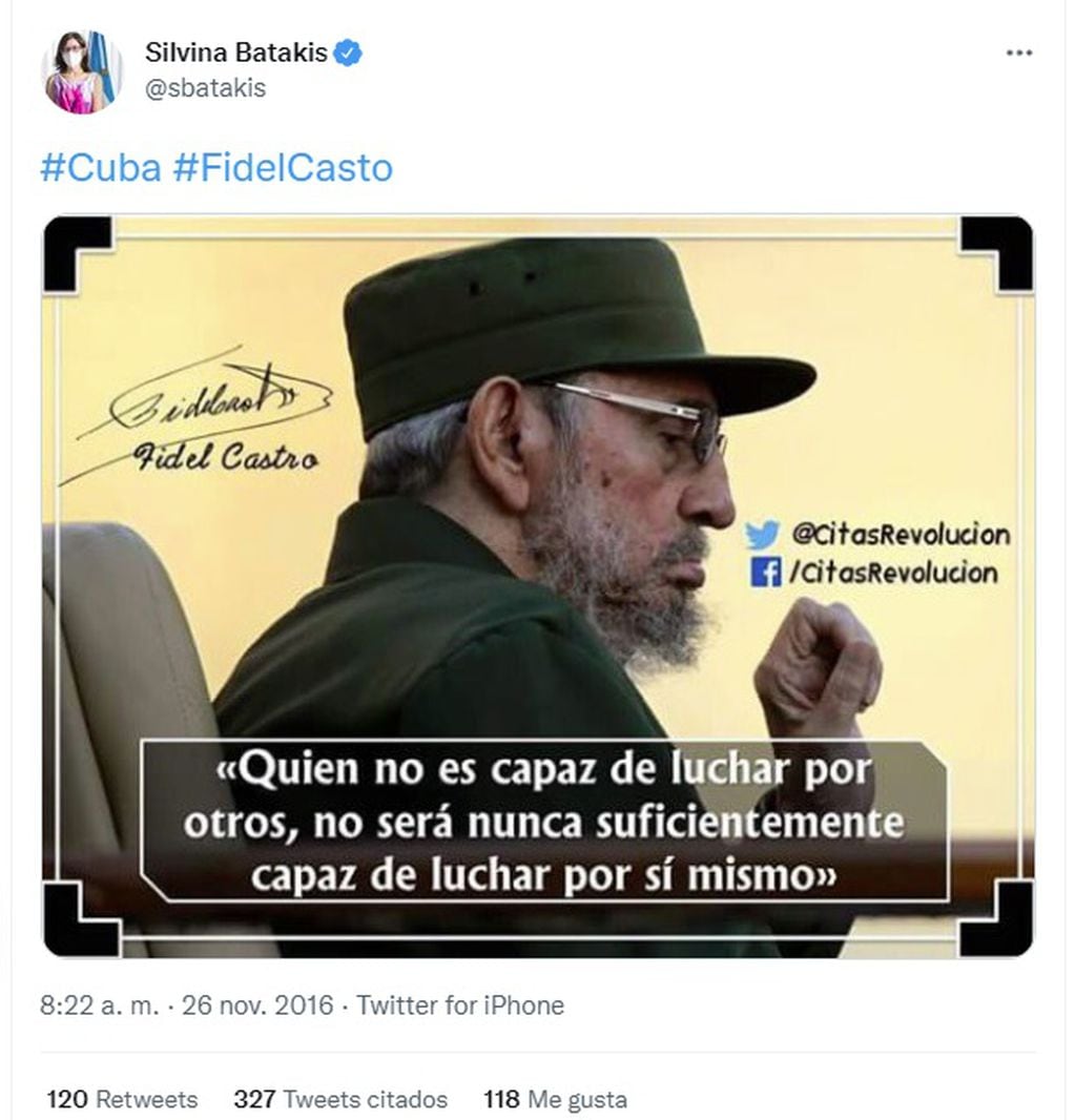 El archivo de Silvina Batakis, nueva ministra de Economía, en Twitter (Captura)
