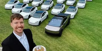 El famoso youtuber MrBeast sorteará 26 autos Tesla por su cumpleaños: cómo participar