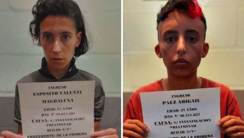 Magdalena Espósito Valenti (24) y su pareja, Abigail Páez (27), están acusadas de asesinar a Lucio Dupuy (5) - Archivo