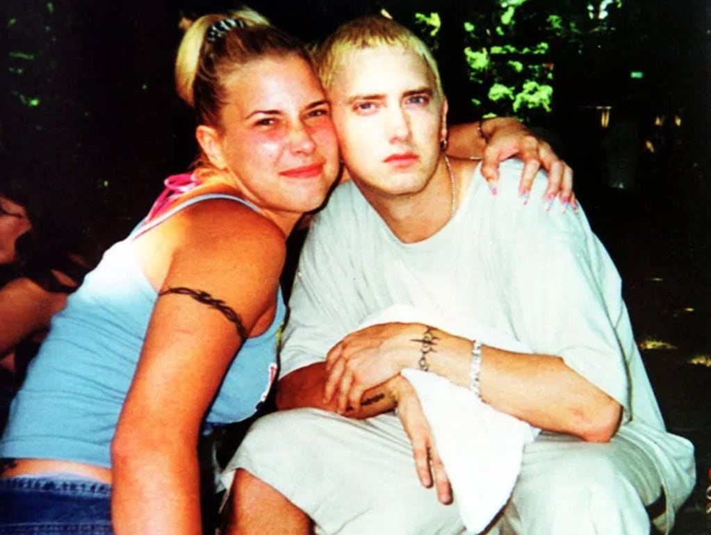 Eminem y Kim Scott, en su juventud