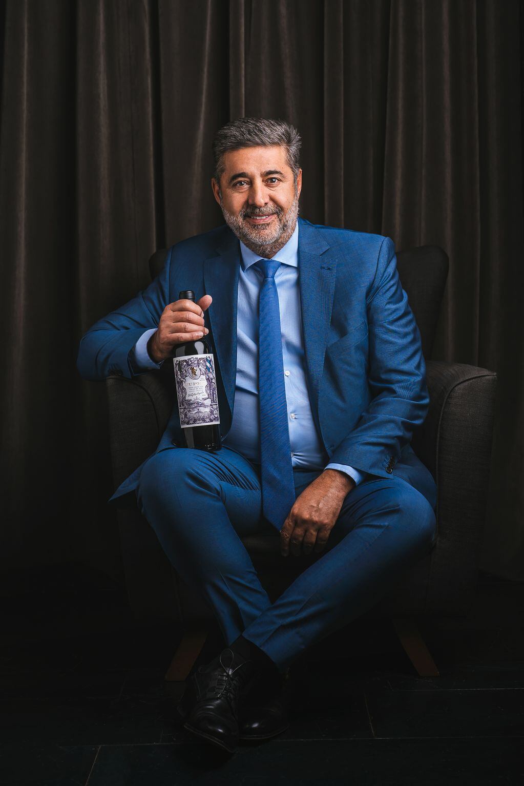 Daniel Angilici aseguró que quiere seguir creciendo en la producción de su vino y comprar sus propia finca. - Gentileza