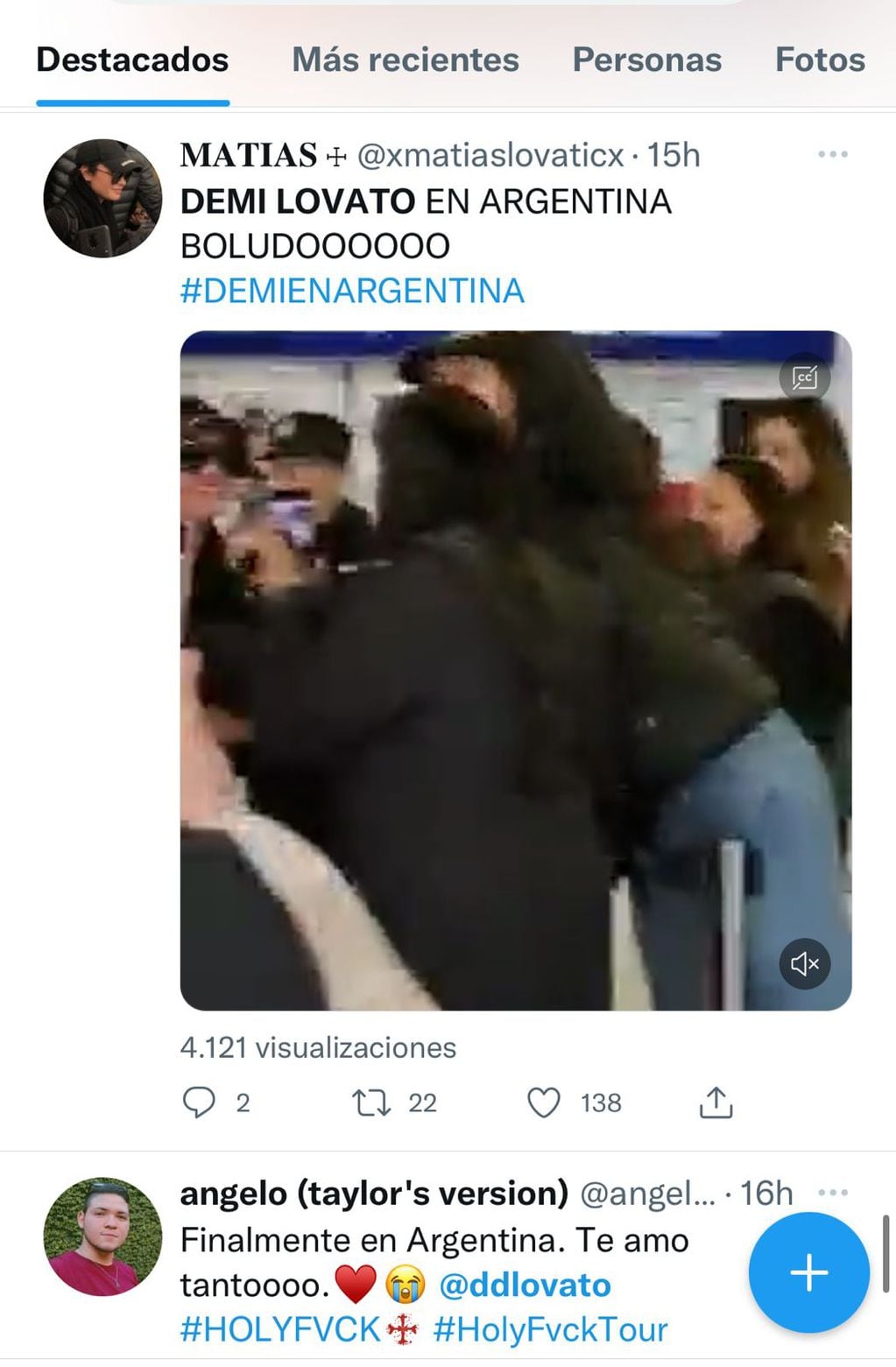 Demi Lovato arribó a Buenos Aires y revolicionó Ezeiza.