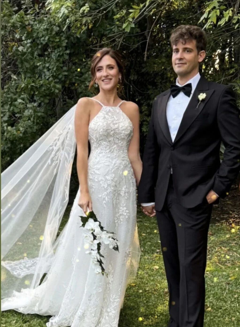 Carolina Amoroso y Guido Covini  se casaron