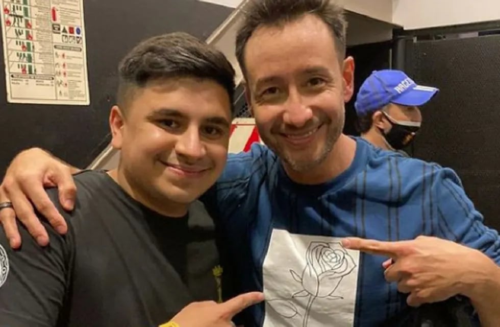 Francisco Benítez, campeón de La Voz Argentina, junto a Luciano Pereyra. Cantaron juntos en el Luna Park. (Instagram)