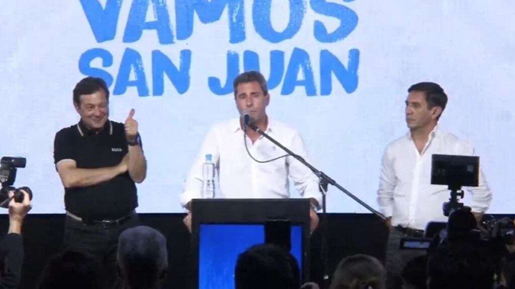 El gobernador de San Juan, Sergio Uñac, reconoció esta noche el triunfo de la coalición opositora Unidos por San Juan en los comicios. Gentileza: Clarín.