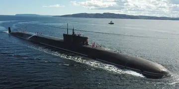 Submarino ruso nuclear ruso K-329 Belgorod