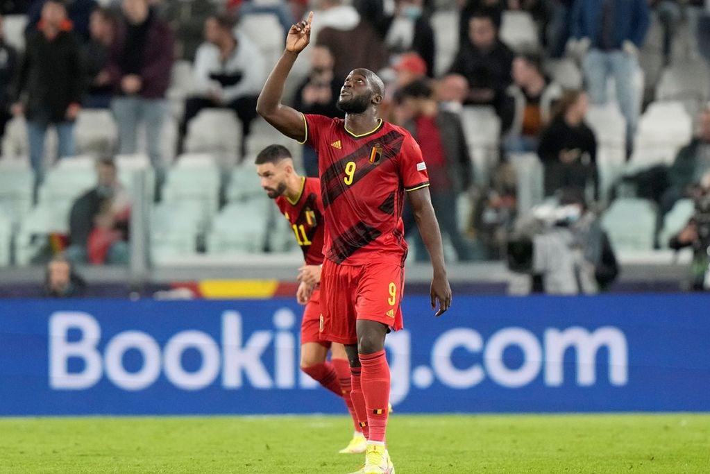 Romelu Lukaku marcó el segundo tanto de Bélgica frente a Francia, en las semifinales. (AP)