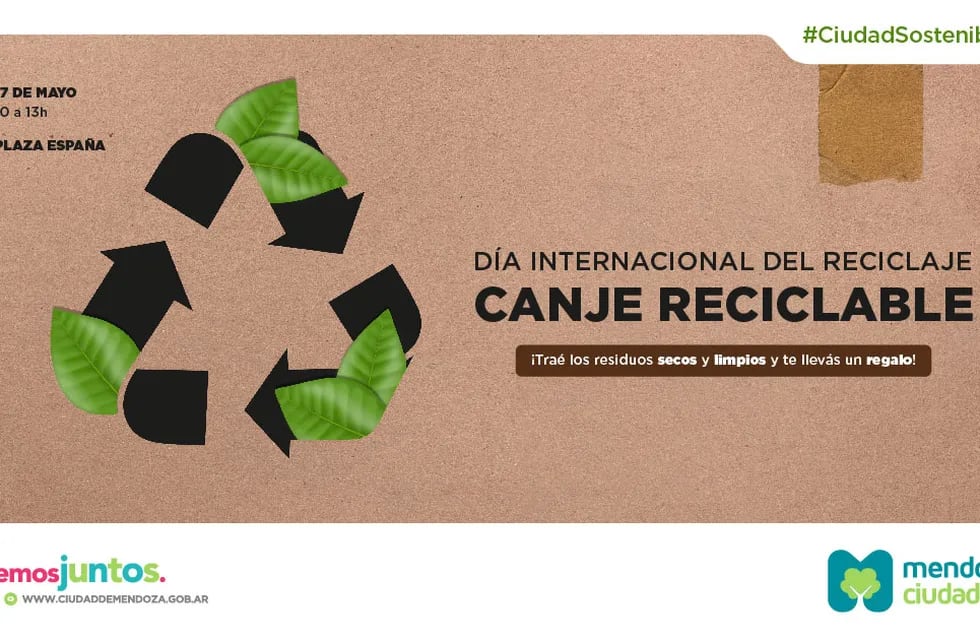 Día Internacional el Reciclaje en la plaza España de Ciudad.