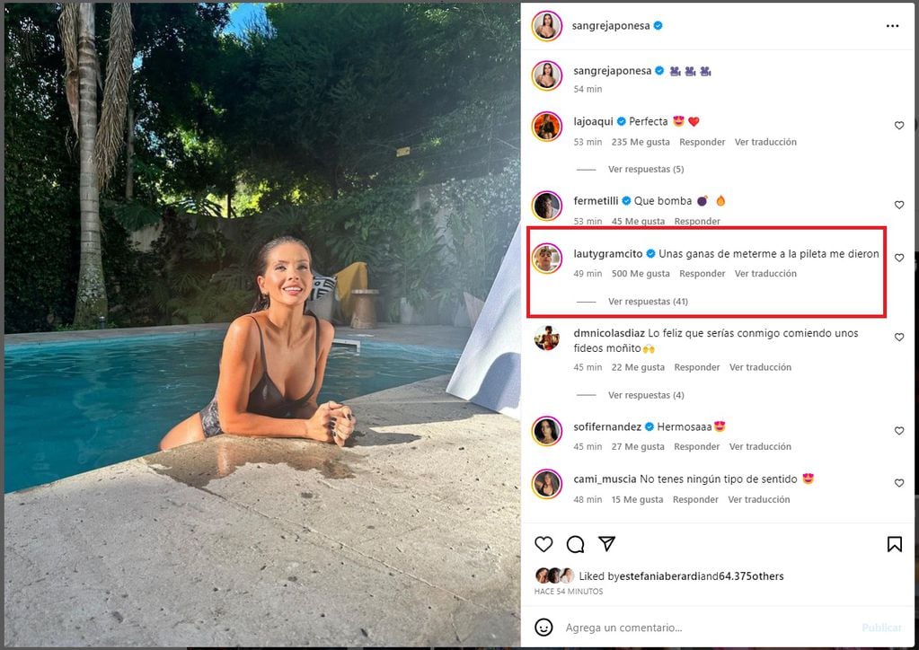 La China Suárez impacta en redes. Gentileza Instagram.