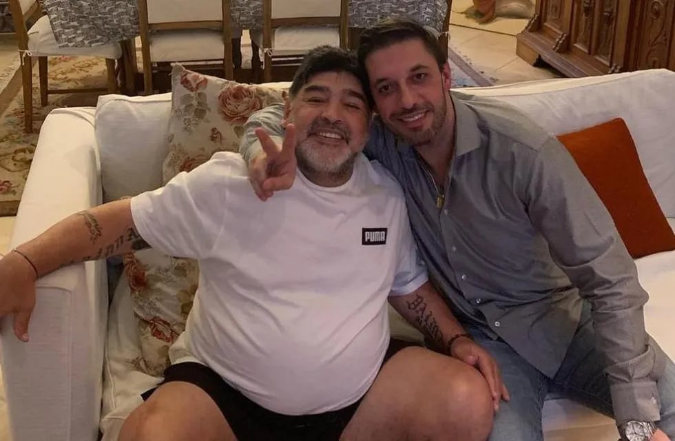 Diego Maradona junto a su abogado, Matías Morla. (Instagram).