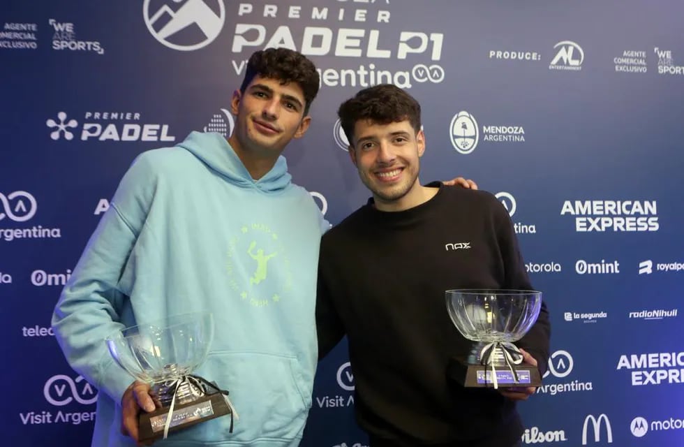 Arturo Coello y Agustín Tapia, campeones del Premier Pádel 2023 en Mendoza. / Premier Pádel