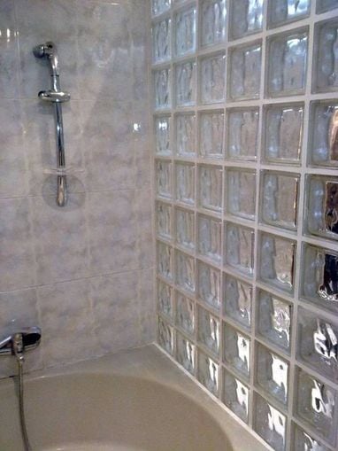 Sobrio marxismo recinto Ladrillos de vidrio; cómo utilizarlos en tu baño
