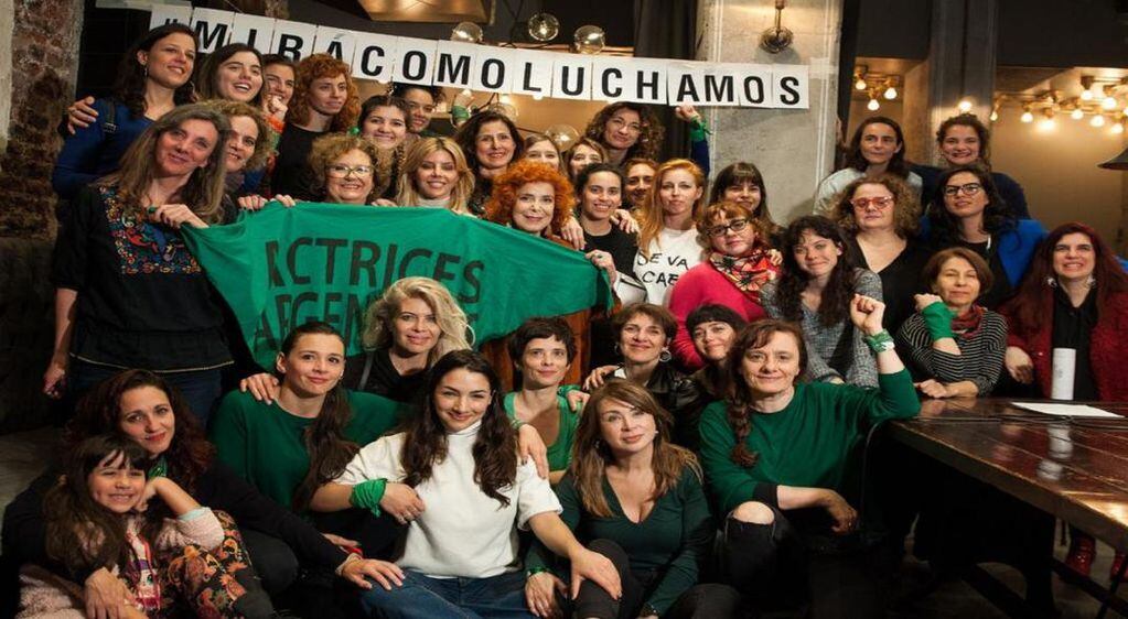 El colectivo de actrices se manifestó en apoyo a la denunciante contra Jorge Alperovich (Twitter Actrices Argentinas))