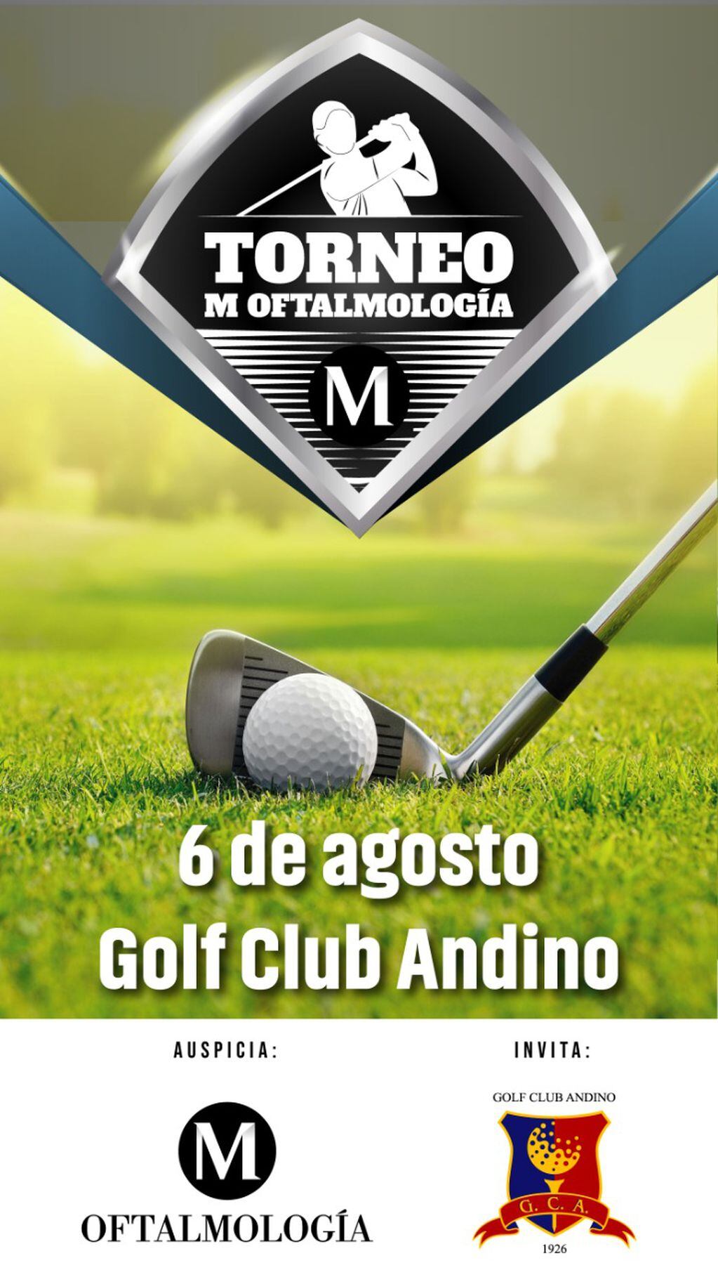 El Golf Club Andino y M Oftalmología presentan el Torneo “M Oftalmología” 2022. / Gentileza.