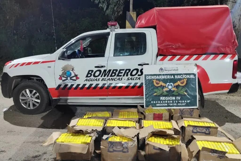 Secuestran 314 kilos de cocaína en una camioneta de bomberos voluntarios en Salta