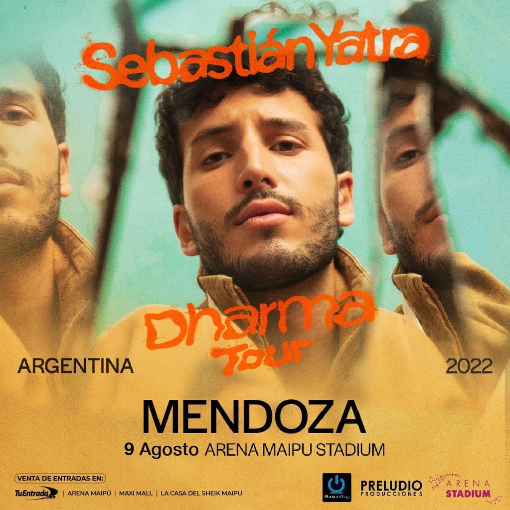 Sebastián Yatra llega a Mendoza en 2022: fecha, precios y entradas