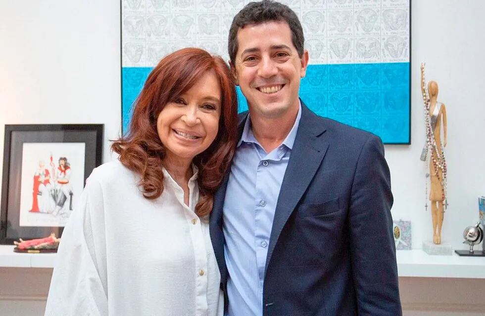 Eduardo "Wado" de Pedro junto a Cristina Kirchner (Foto archivo)