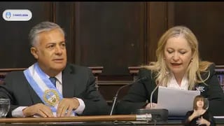 Alfredo Cornejo y Hebe Casado en la Legislatura por la Asamblea Legislativa 2024