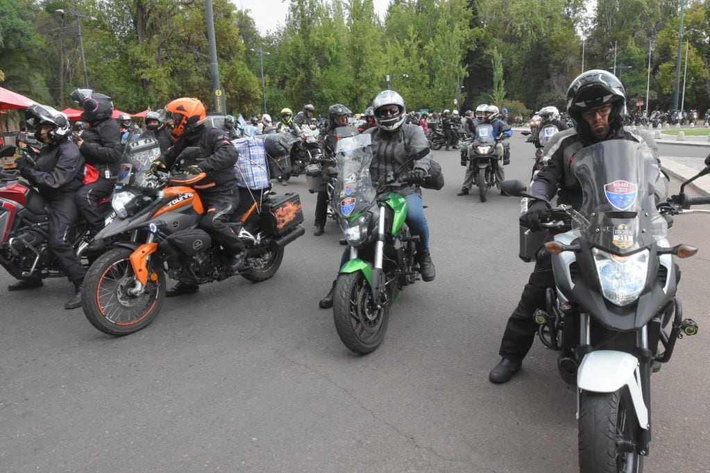Miles de motociclistas llegaron a Mendoza para participar de un encuentro y recorrer la montaña mendocina hasta el Cristo Redentor. Foto: Gentileza Claudio Gutiérrez