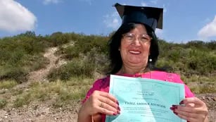 Sandra Asunción Yañez, completó sus estudios primarios con 55 años