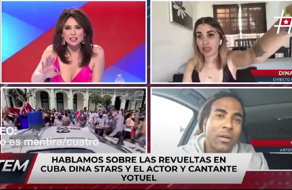 Detuvieron a la youtuber cubana Dina Stars (Captura de video)
