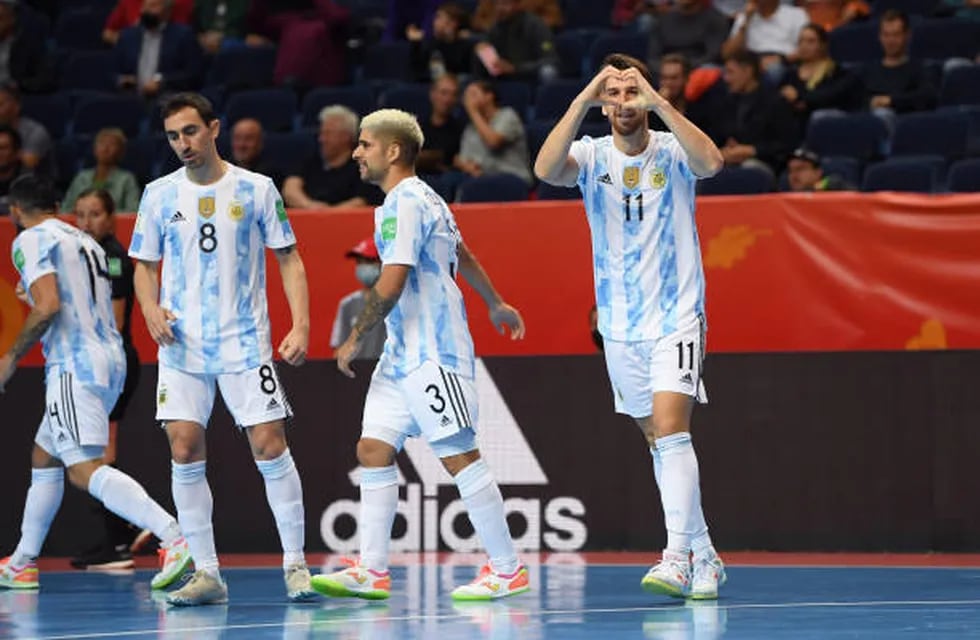 La Selección Argentina defiende el título mundial y en la primera fecha derrotó por 11-0 a Estados Unidos. / Gentileza.